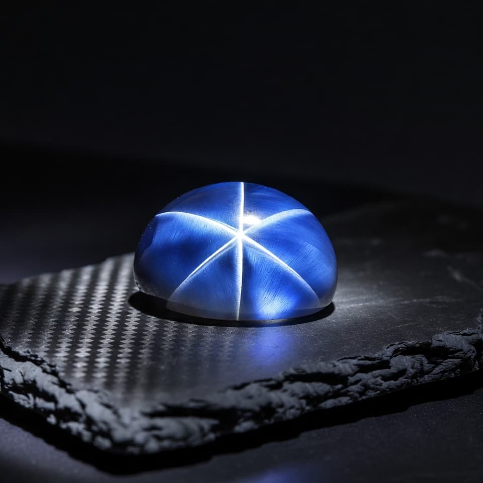 Blue Star Cabochon